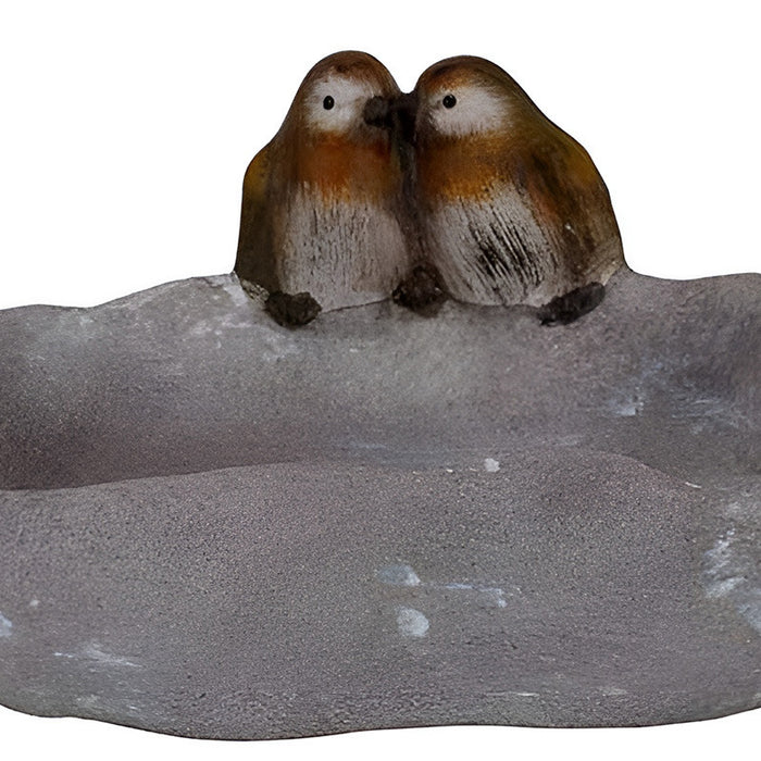 Cosy & Trendy Vogelbad|voederschaal - grijs - kunststof - D20