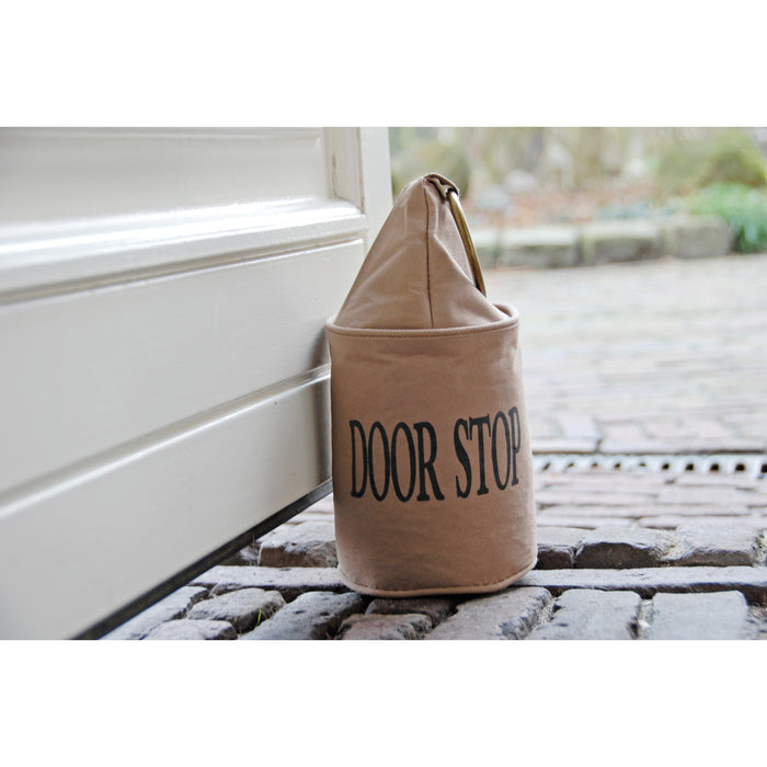 Esschert Design Deurstopper - canvas - bruin - 28 cm