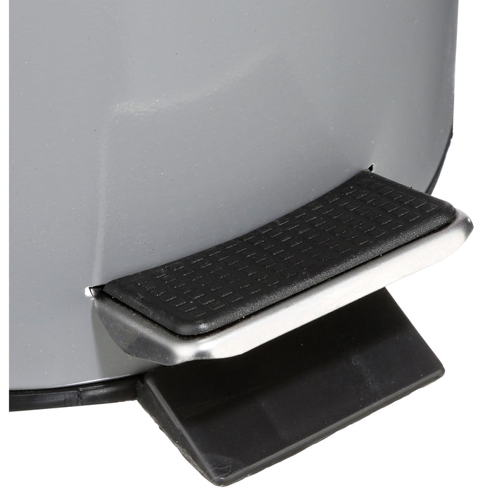 5Five Pedaalemmer - grijs - metaal - 3L- 17 x 25 cm