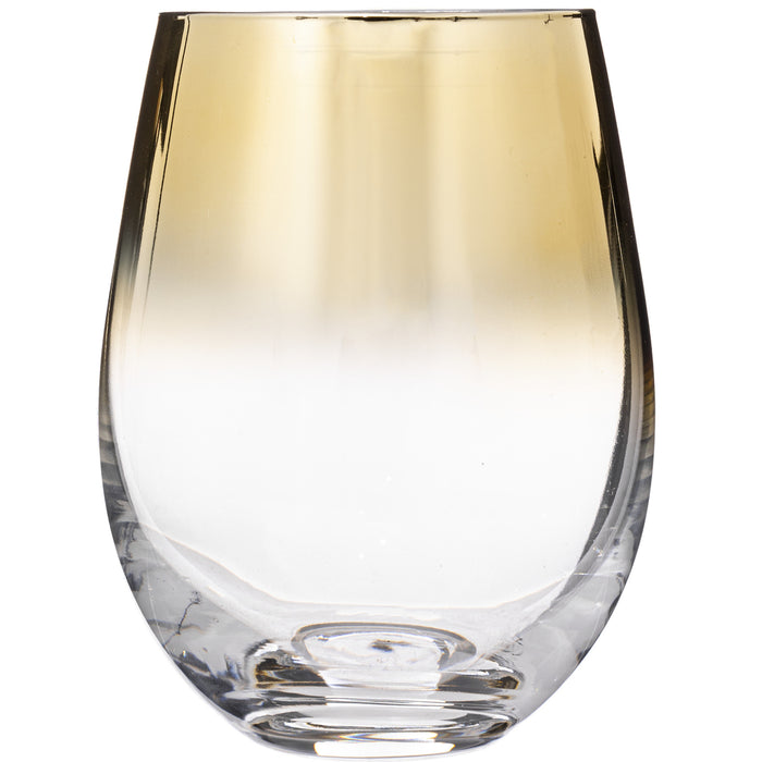 Secret de Gourmet Drinkglazen - 6x - tumbler - gouden rand