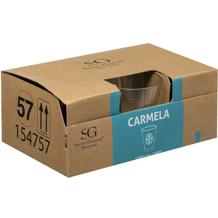Secret de Gourmet Tumbler glazen - 6 st - 340 ml - Carmela