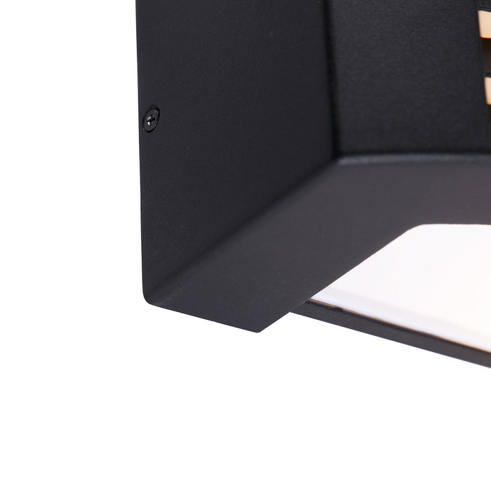 QAZQA Smart buiten wandlamp zwart IP44 incl. Wifi A60 - Hurricane