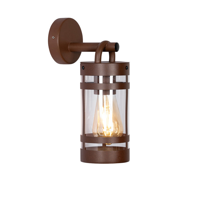 QAZQA Industriële buiten wandlamp roestbruin IP44 - Ruben