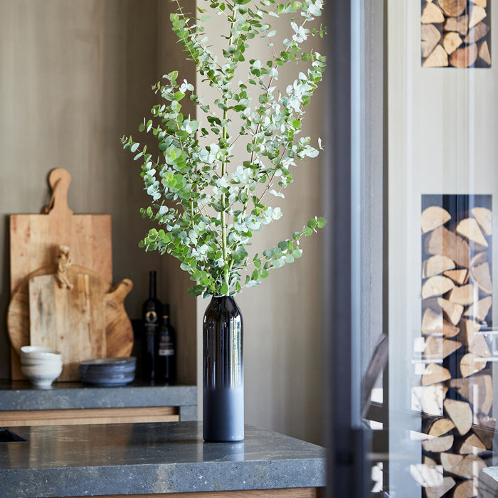 Rivièra Maison - Elegante Glas Vaasje, zwart, handgemaakt, hoogte 46 cm