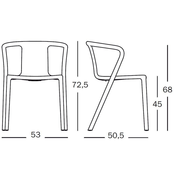 Magis Air-Armchair tuinstoel wit