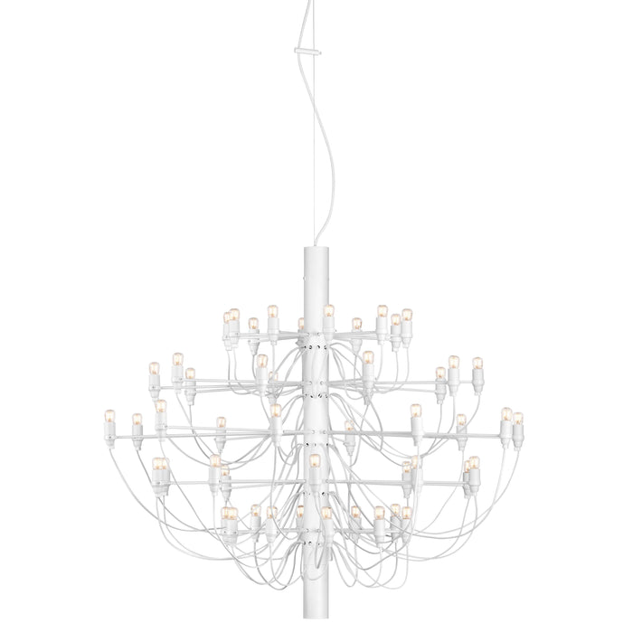 2097|50 by Gino Sarfatti kroonluchter Ø100 transparant messing