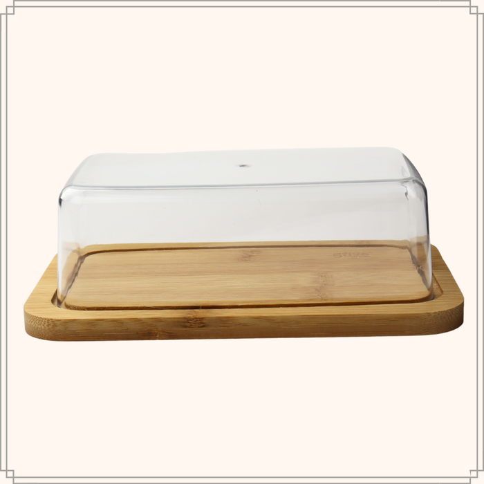 OTIX Botervloot met Deksel Bamboe 19 x 12,5 x 6,5 cm Rechthoekig Bo...