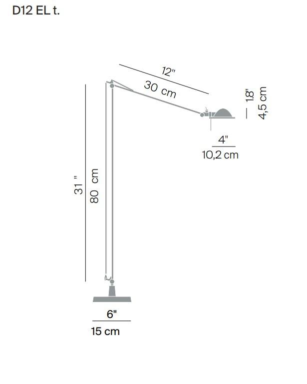 Luceplan Berenice vloerlamp zwart
