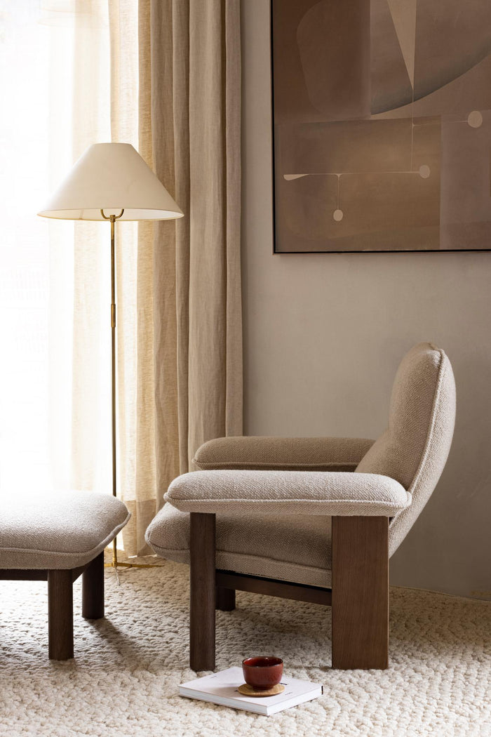 Audo Copenhagen Brasilia fauteuil donker eiken Sheepskin Root