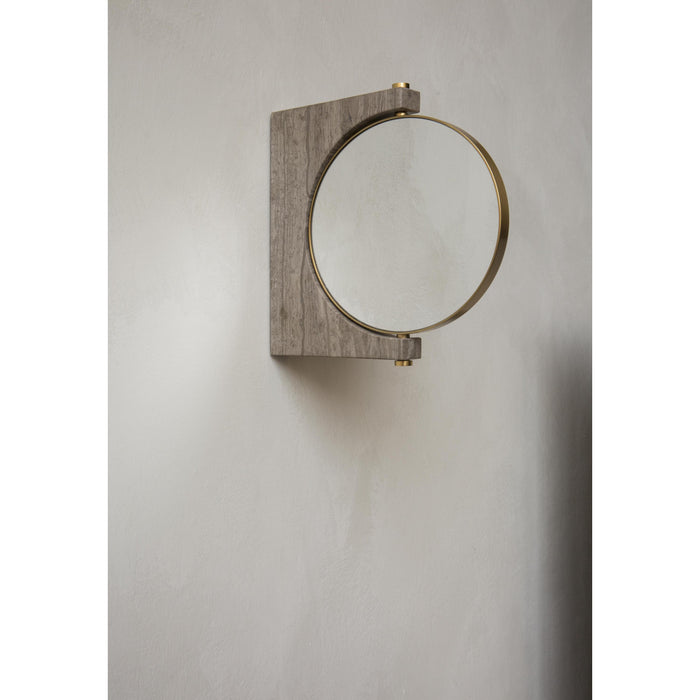 Audo Copenhagen Pepe spiegel wand Ø16 Black Marquina