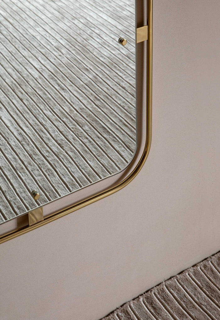 Audo Copenhagen Nimbus spiegel 158x53 gepolijst messing