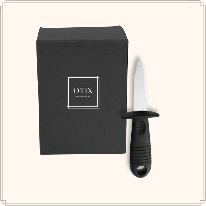 OTIX Oestermes Oesterbreekmes Zwart 14.5x5x1.7 cm RVS