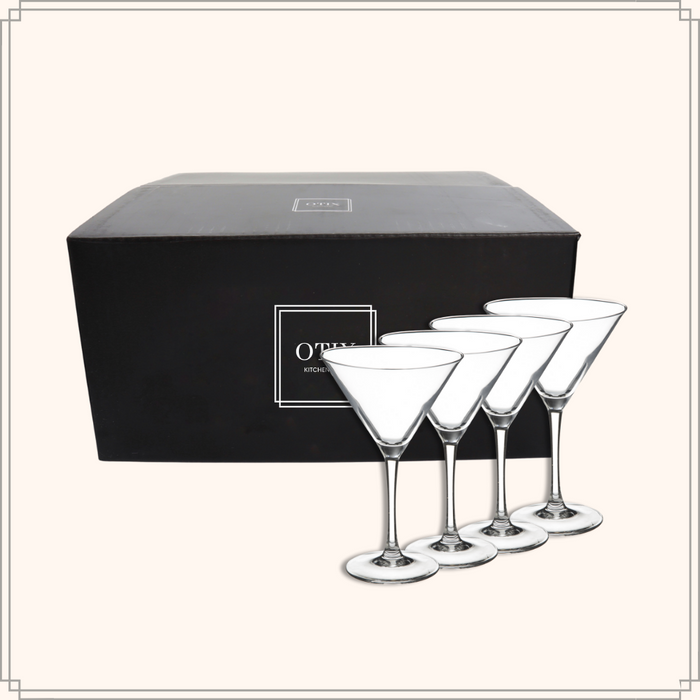 OTIX Martini Glazen Transparant 4 Stuks 300 ml Cocktail Set TINI