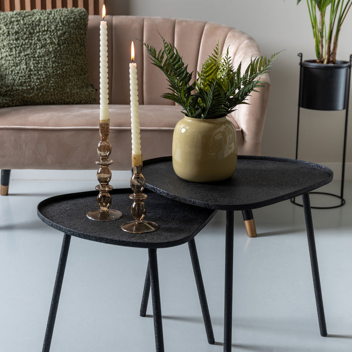 Leitmotiv Boaz Bijzettafel Medium - Zwart