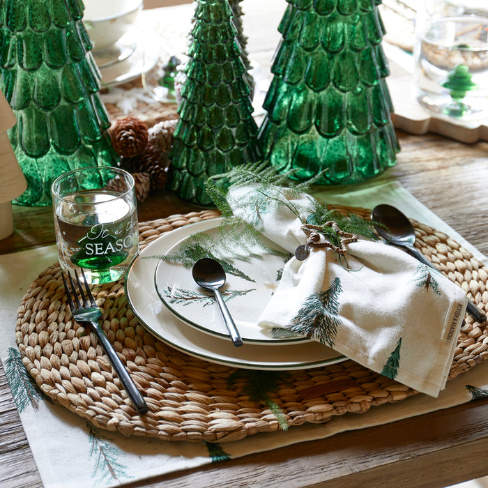 Riviera Maison Textielen placemat groen - Winter Forest set van 2