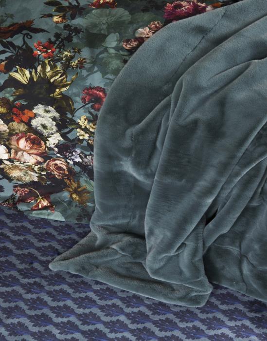 Essenza Furry Plaid Reef green 150 x 200 cm