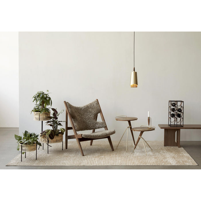 Audo Copenhagen Umanoff plantenbak Ø27 zwart|rattan