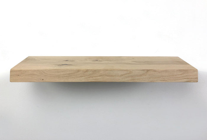 Woodbrothers Zwevende wandplank eiken boomstam 100x15cm