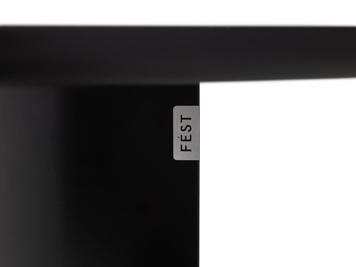 FÉST Plateau eettafel 200x90 zwart sand blad