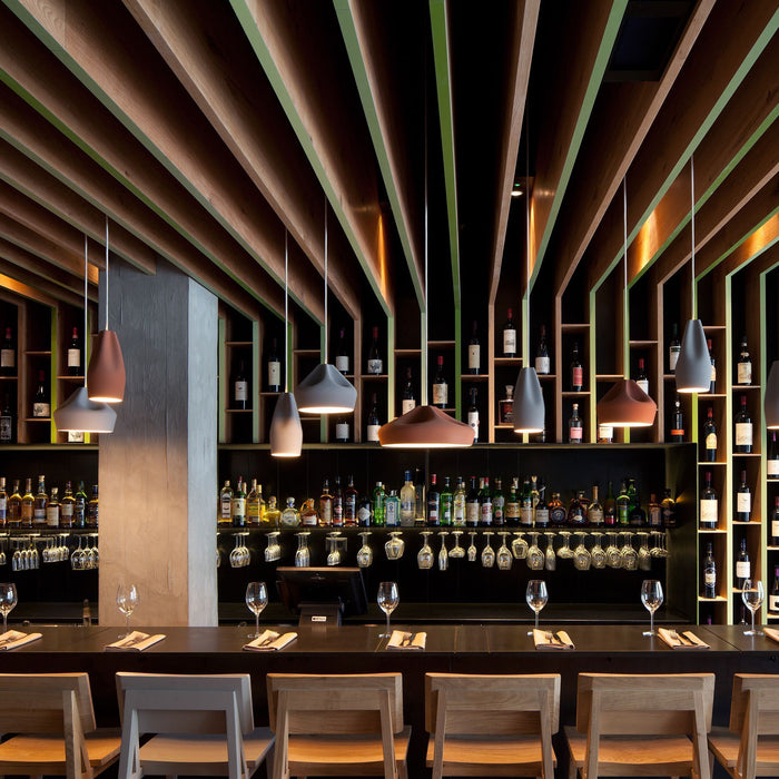 Marset Pleat Box Ø13 hanglamp Ø11.5 donkergroen|wit