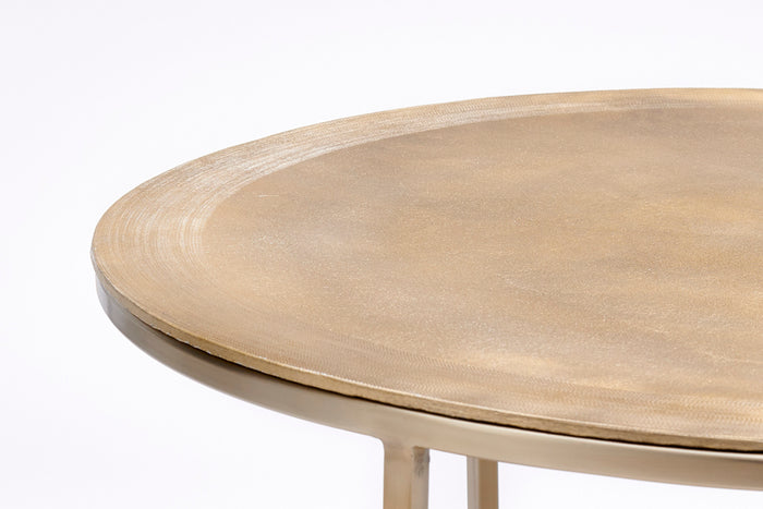 Light&living Salontafel S|2 Ø65x39+Ø75x45 cm TALCA licht goud