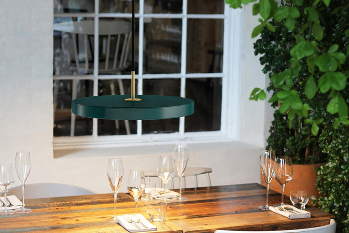 Asteria hanglamp Ø31 LED mini messing|nuance roze