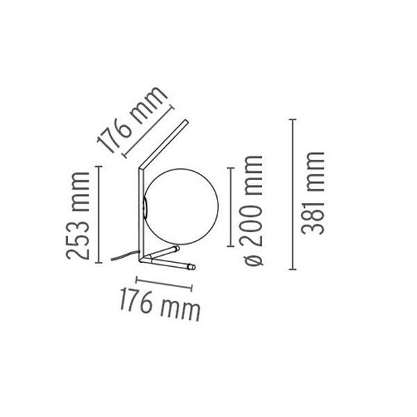 IC Lights T1 Low tafellamp chroom