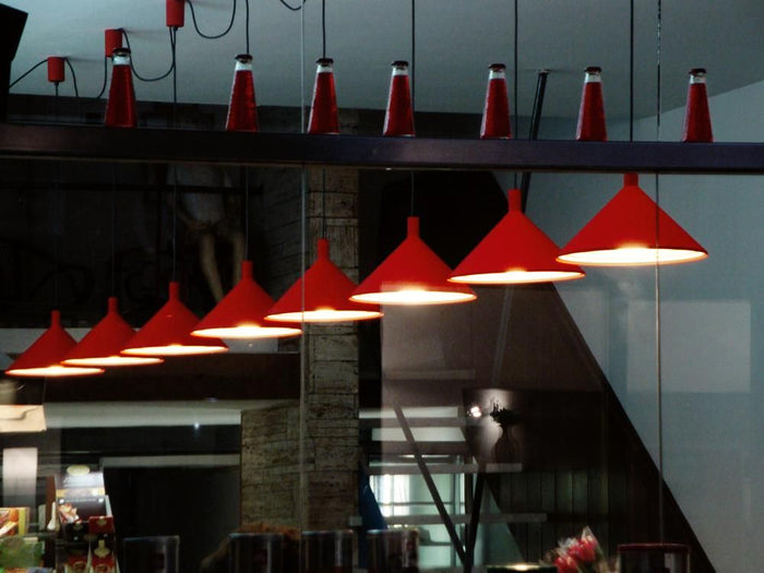 Martinelli Luce Cono hanglamp Ø30 rood