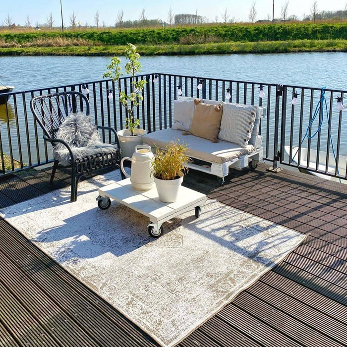 Eva Interior Buitenkleed Bruin Sage 280 x 380 cm