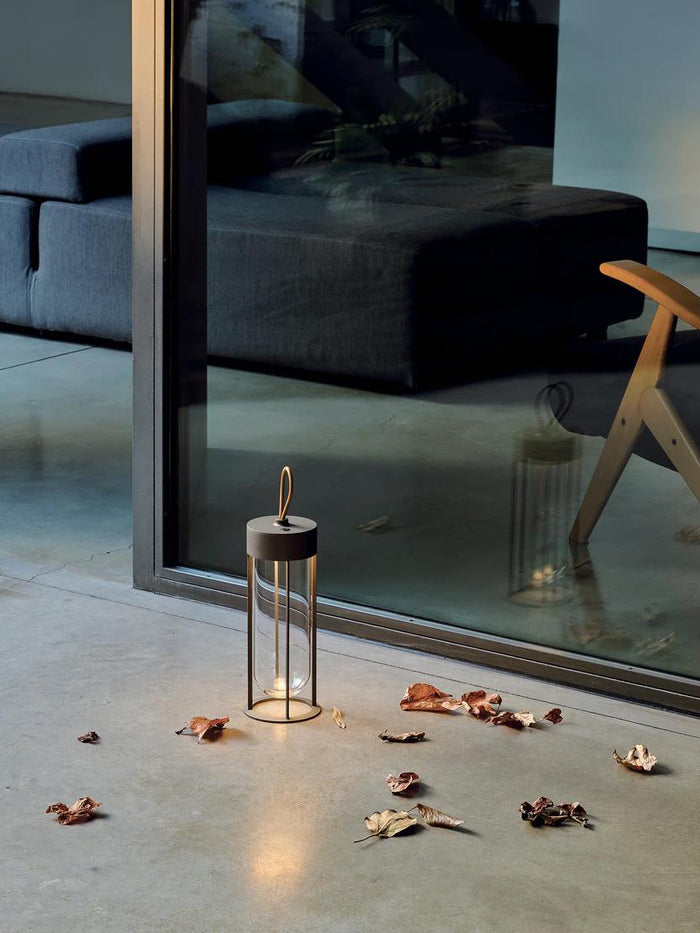 InVitro Unplugged tafellamp LED oplaadbaar antraciet