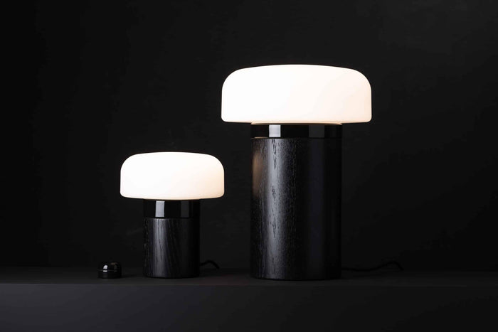 Ifö Electric Solenne 250|300 tafellamp LED Ø25 naturel|zwart