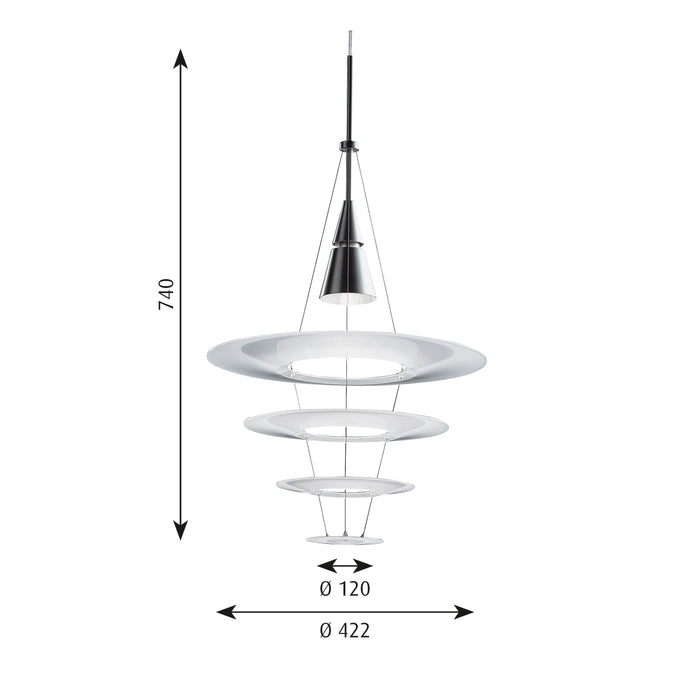 Enigma hanglamp Ø42.2 zwart