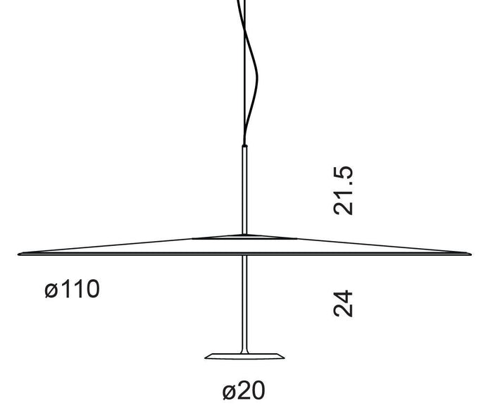 Lumina Dot hanglamp Ø110 LED 2700K zwart