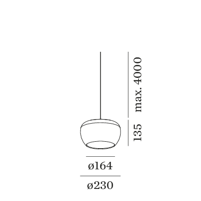 Wever & Ducre Wetro 2.0 hanglamp LED zwart