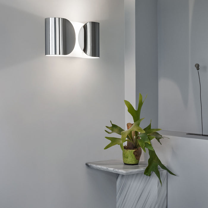 Flos Foglio wandlamp chroom