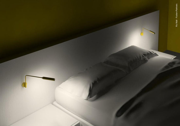 Lumina Flo Wall wandlamp LED 2700K geborsteld nikkel