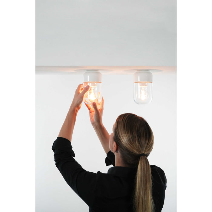 Ifö Electric Ohm 100|170 plafond-en wandlamp porselein IP44 helder Wit