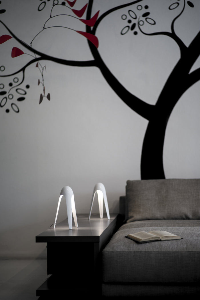 Martinelli Luce Cyborg tafellamp LED lichtblauw