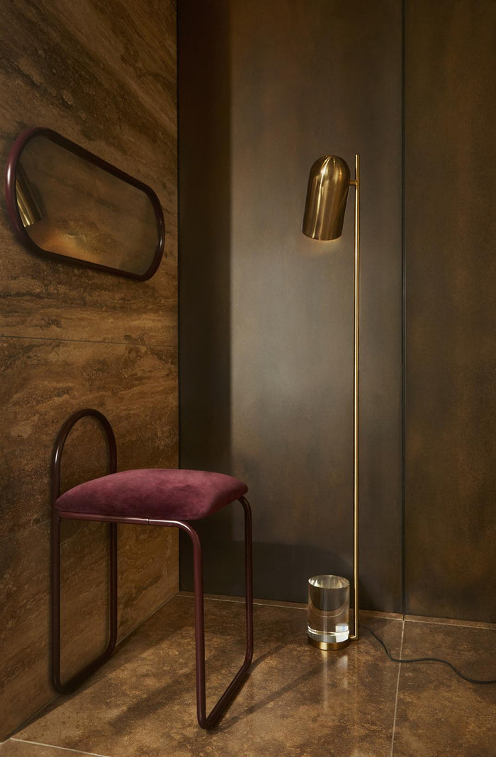 Angui spiegel 108x39 goud ovaal