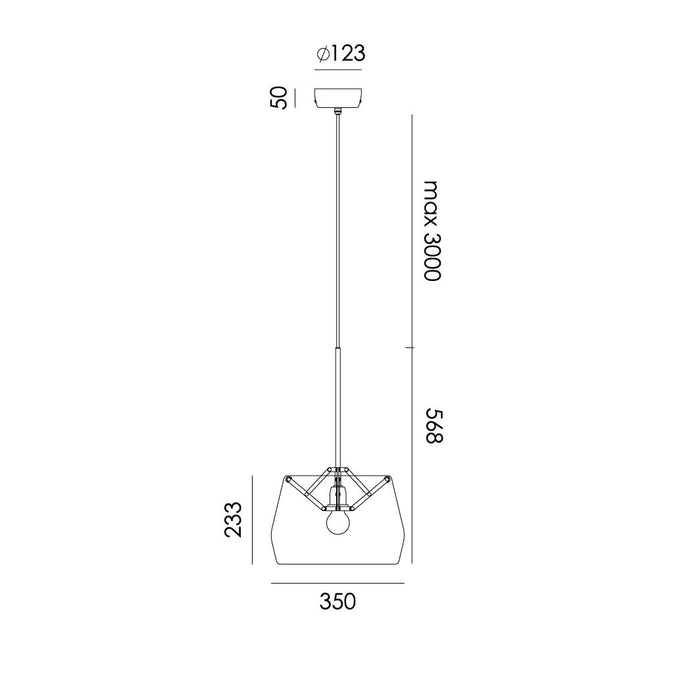 Atlas hanglamp small Ø35 neutraal grijs