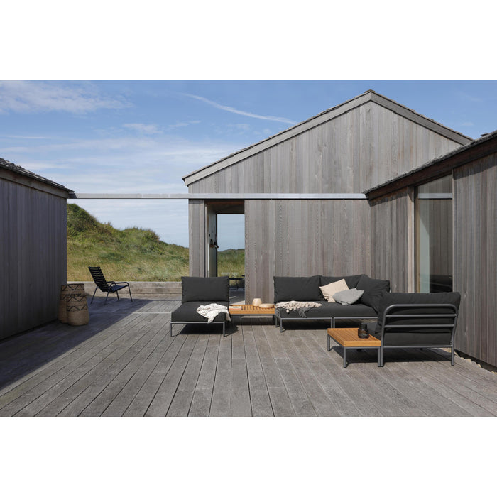 Level2 linker hoek 2-zits loungebank frame donkergrijs stof char