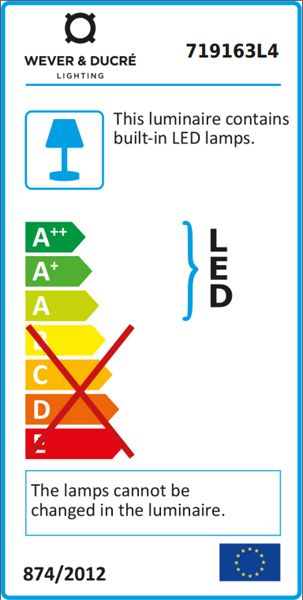 Wever & Ducre Train wandlamp LED donkergrijs