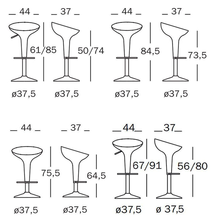 Bombo Stool barkruk wit