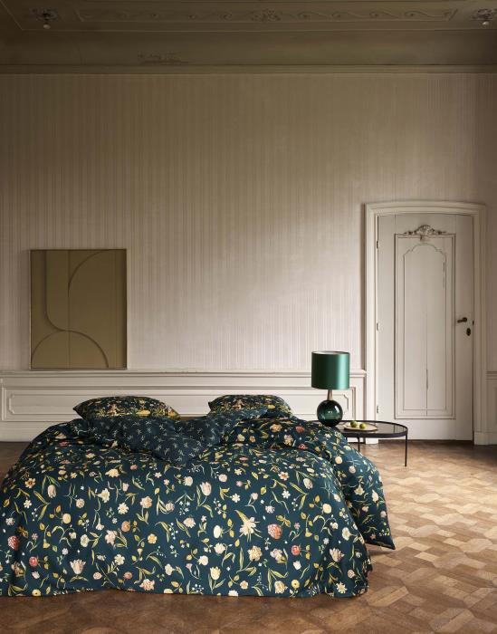 Essenza Odilia Dekbedovertrek Deep sea blue 140 x 220 cm