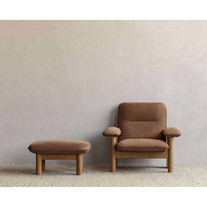 Audo Copenhagen Brasilia voetenbank naturel eiken Sheepskin Root