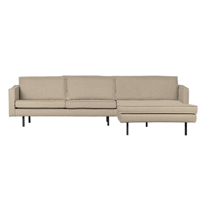 WOOOD Rodeo Chaise Longue Rechts - Bouclé - Beige