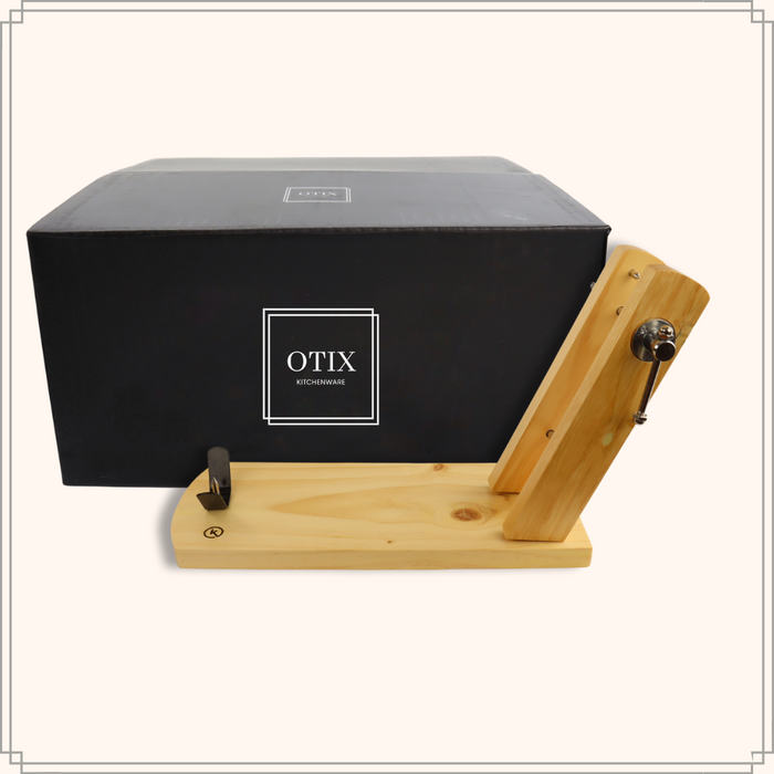 OTIX Hamhouder Dubbele Arm voor Spaanse Ham Hout 18x44,8x8,1cm Metaal