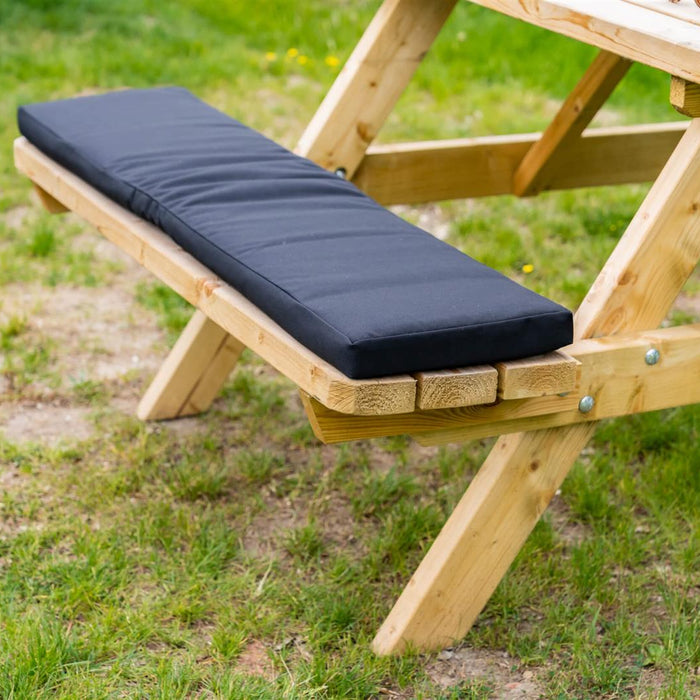 MaximaVida picknicktafel kussen Havana zwart 55 cm - 2 stuk