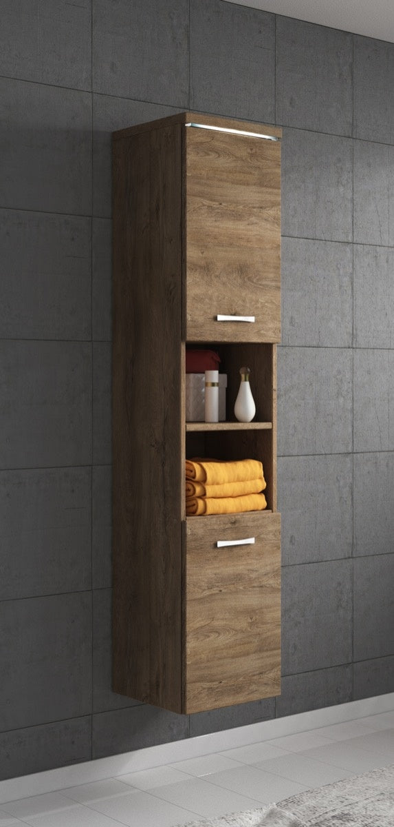 Badplaats Badkamerkast Paso 35 x 35 x 160 cm - Bruin Eiken