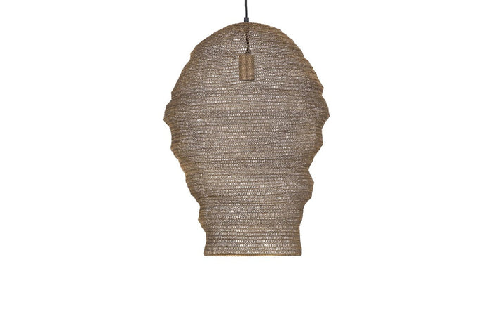PTMD Miko Brass iron wired hanging lamp see through L